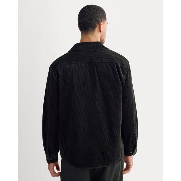 NWT Everlane Wide Wale Corduroy Shirt in Black size Medium - Picture 2 of 8